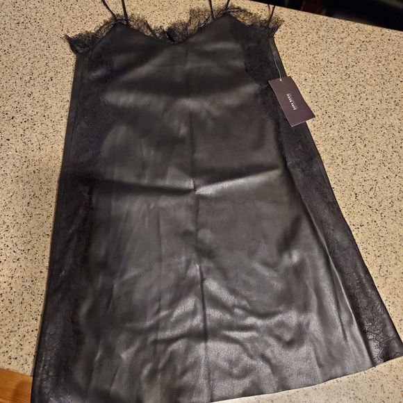 Zara Dresses & Skirts - Zara NWT SZ XS Pleather Lace Dress